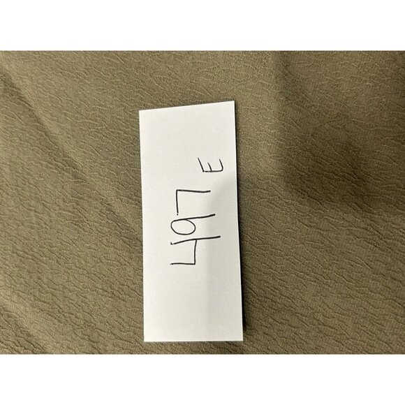 Citron Santa Monica Womens Olive Green Silk Button-Up 3/4 Sleeve Blouse Sz 1X - Picture 9 of 9